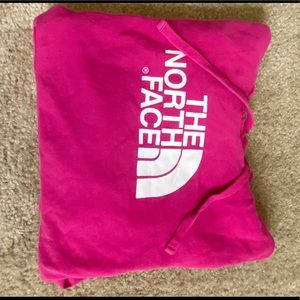 Pink North Face Hoodie